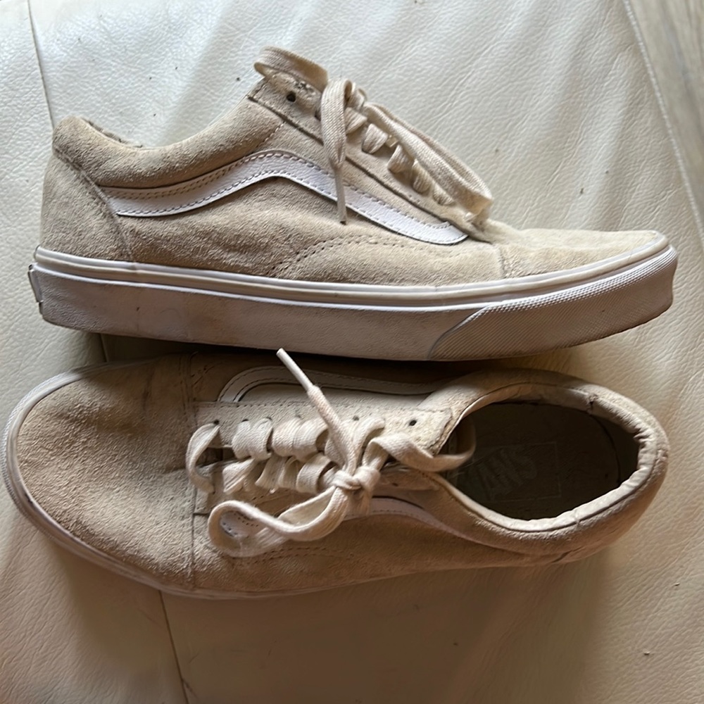 Velvet tan vans